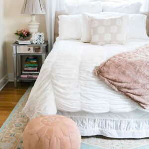 Pouf Repose-pieds en Cuir Véritable Fait Main Naturel