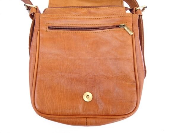 Leathers Genuine Crossbody Purse Bag With Multi purpose Zip Pockets - Image 5
