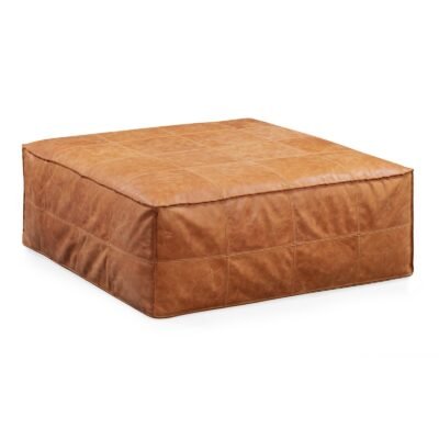 Unstuffed Square Floor Footstool