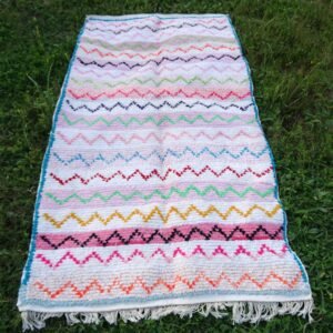 Tapis Boucherouite coloré...