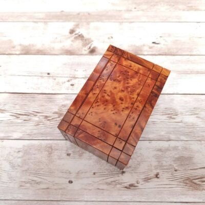 Puzzle Lock Wooden Box with Secret Hidden Compartment