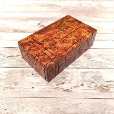 Secret Opening Puzzle Wooden Box With Hidden Compartment