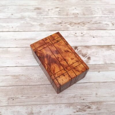 Secret Opening Puzzle Wooden With Hidden Compartment