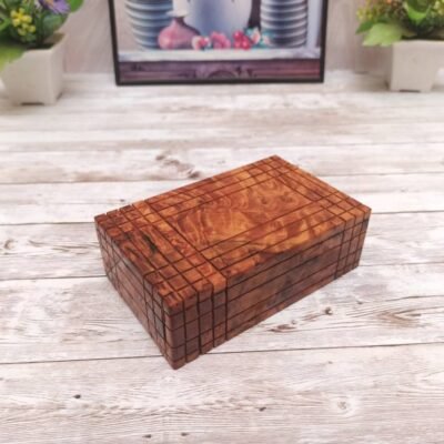 Wooden Box With Secret Opening Hidden Compartment