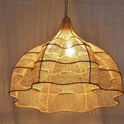 Handcrafted Raffia Chandelier